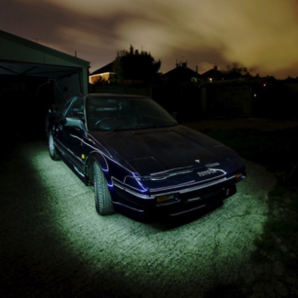 Light Painted Car