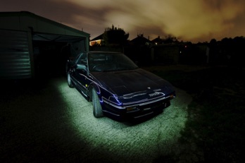 Light Painted Car